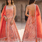 Noor-e-Ziya Rust Embroidered Lehenga Set